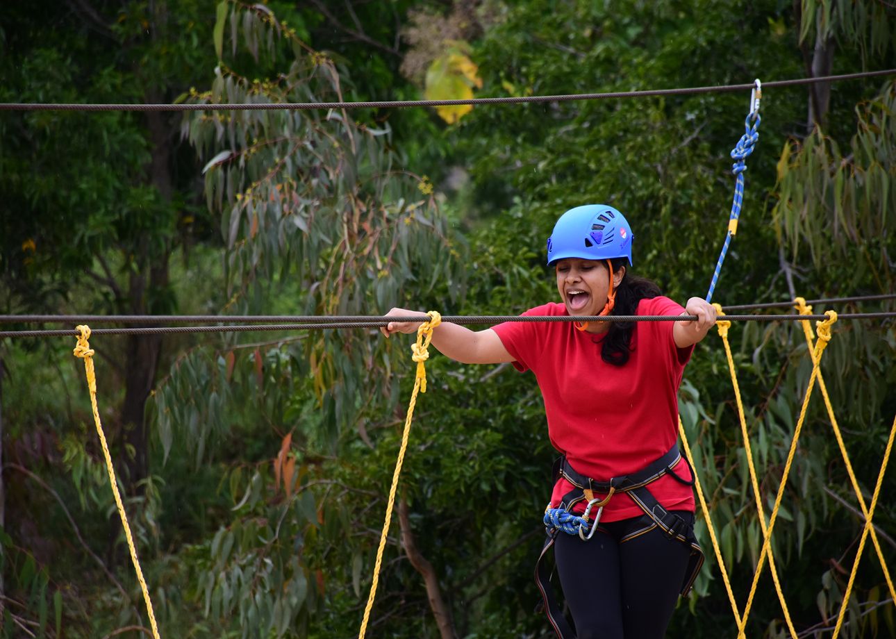 High rope adventure activity at RAC